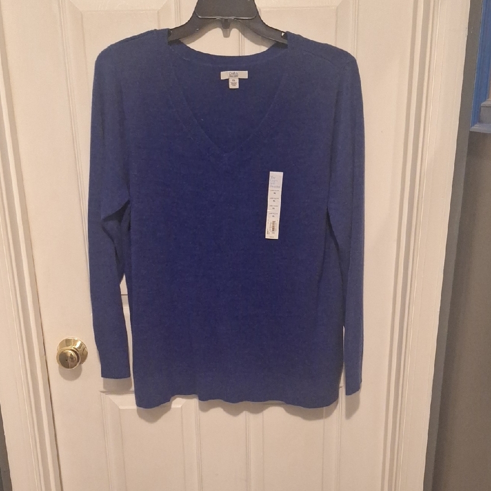 Croft & Barrow Deep Blue Knit Sweater